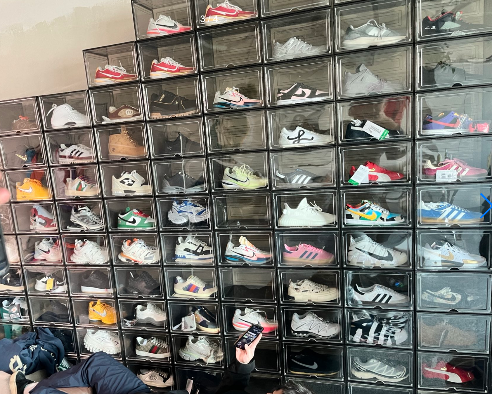 shoe storage wall